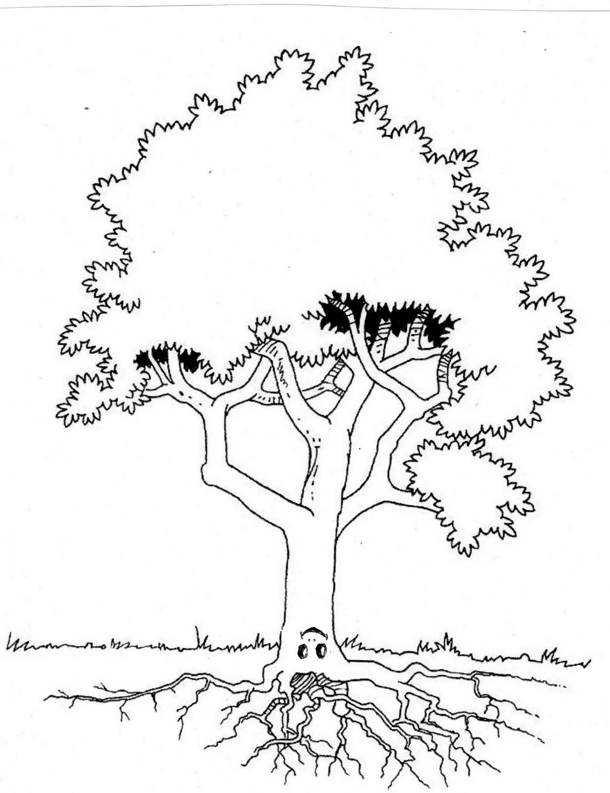 着色页: 树 (自然) #154775 - 免费可打印着色页