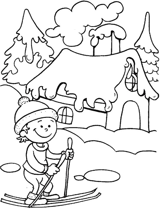 着色页: 冬季 (自然) #164436 - 免费可打印着色页