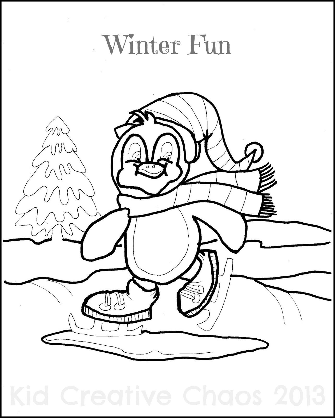着色页: 冬季 (自然) #164487 - 免费可打印着色页
