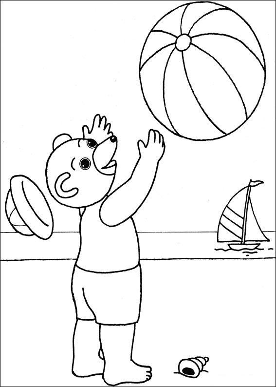 着色页: 沙滩球 (对象) #168971 - 免费可打印着色页