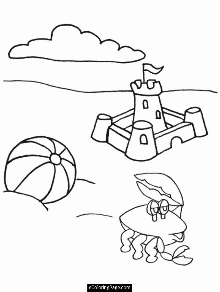 着色页: 沙滩球 (对象) #169228 - 免费可打印着色页