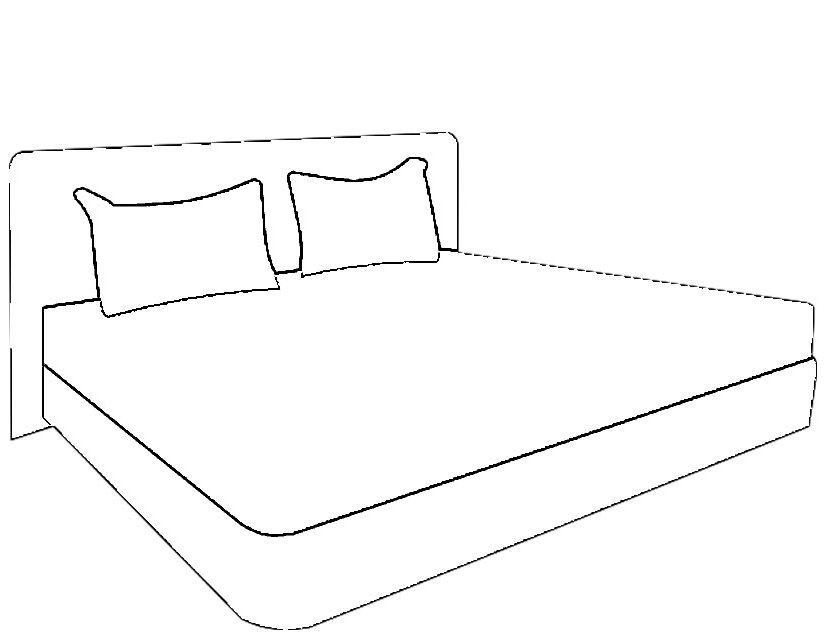 着色页: 床 (对象) #167830 - 免费可打印着色页