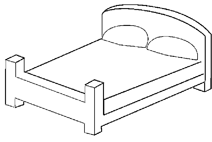 着色页: 床 (对象) #168114 - 免费可打印着色页