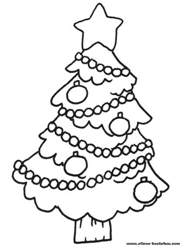着色页: 圣诞树 (对象) #167453 - 免费可打印着色页
