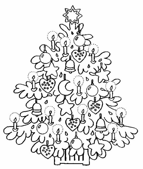 着色页: 圣诞树 (对象) #167468 - 免费可打印着色页