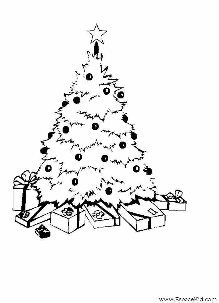 着色页: 圣诞树 (对象) #167478 - 免费可打印着色页