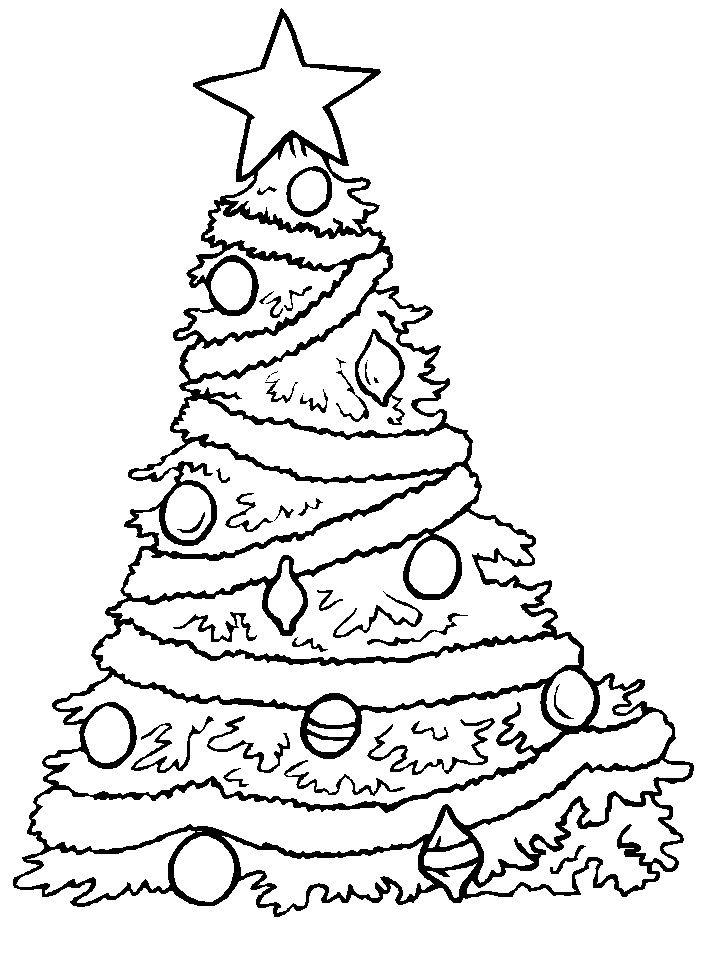 着色页: 圣诞树 (对象) #167493 - 免费可打印着色页