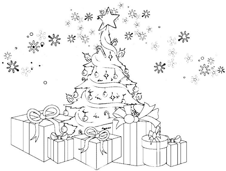 着色页: 圣诞树 (对象) #167547 - 免费可打印着色页