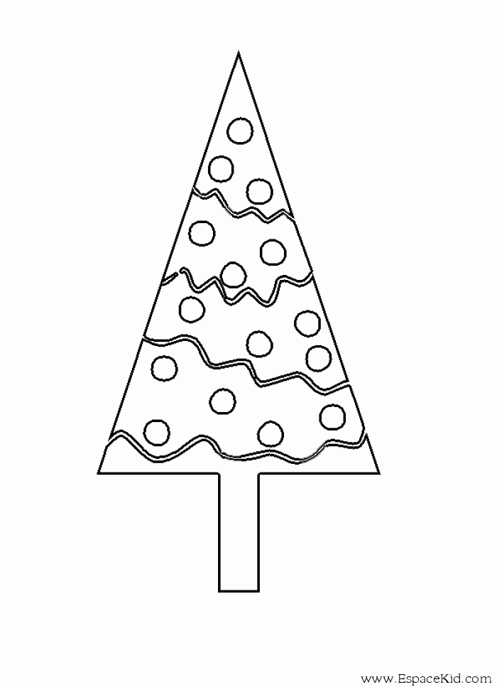 着色页: 圣诞树 (对象) #167550 - 免费可打印着色页