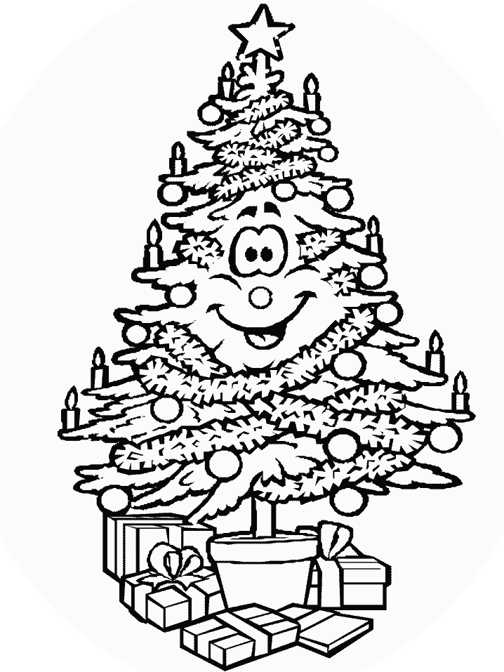 着色页: 圣诞树 (对象) #167629 - 免费可打印着色页