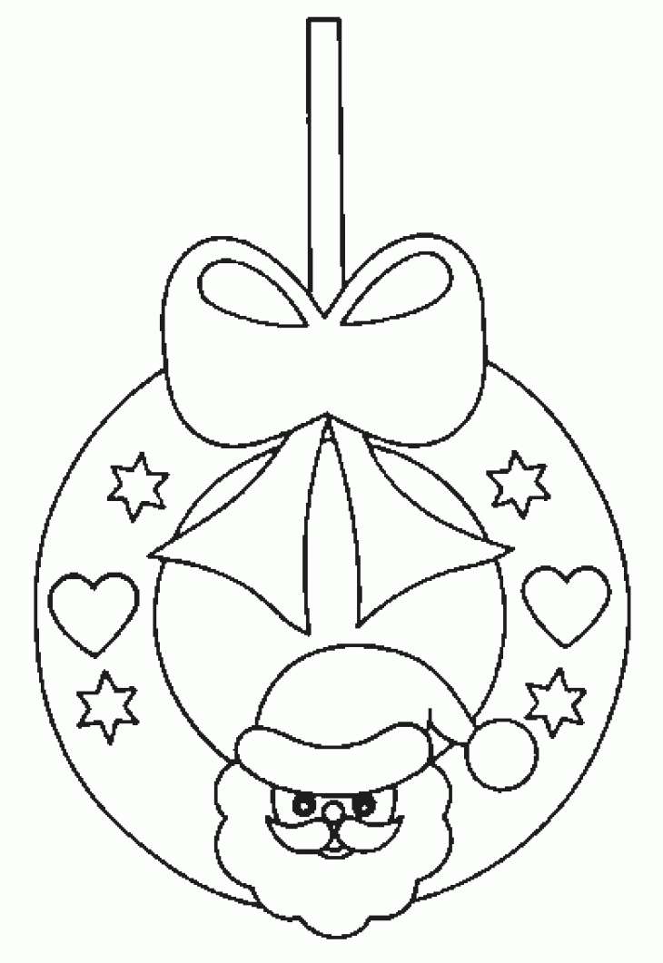 着色页: 圣诞花环 (对象) #169406 - 免费可打印着色页