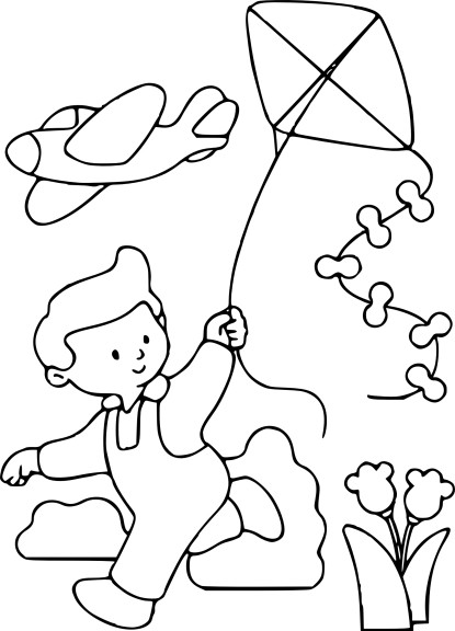着色页: 风筝 (对象) #168299 - 免费可打印着色页
