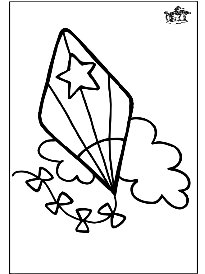 着色页: 风筝 (对象) #168344 - 免费可打印着色页