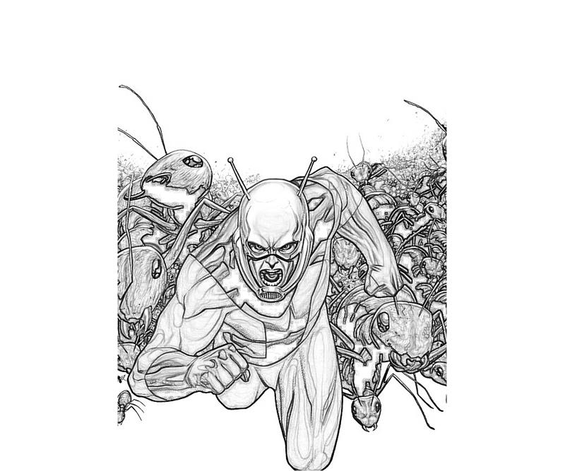 着色页: 蚂蚁人 (超级英雄) #77679 - 免费可打印着色页