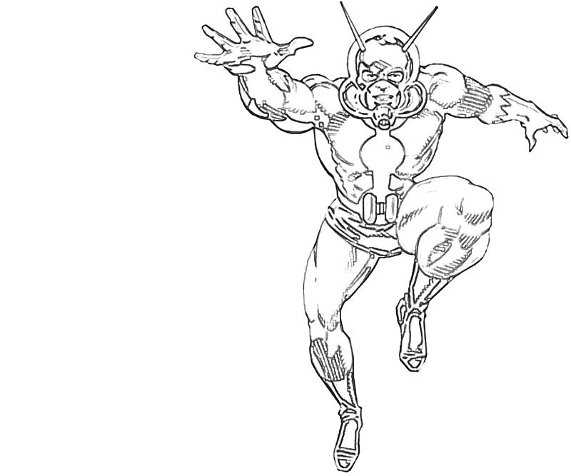 着色页: 蚂蚁人 (超级英雄) #77681 - 免费可打印着色页
