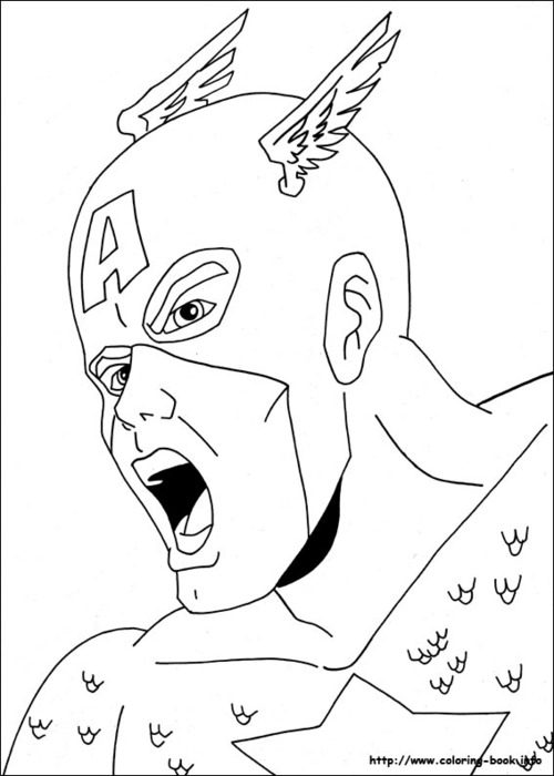 着色页: 复仇者联盟 (超级英雄) #74083 - 免费可打印着色页