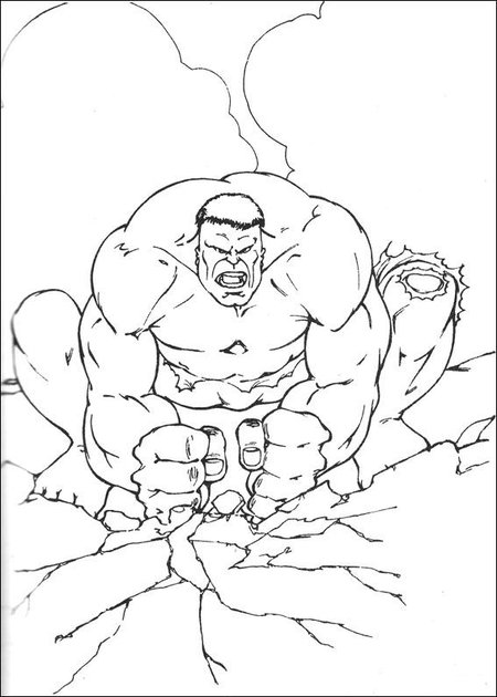 着色页: 复仇者联盟 (超级英雄) #74084 - 免费可打印着色页