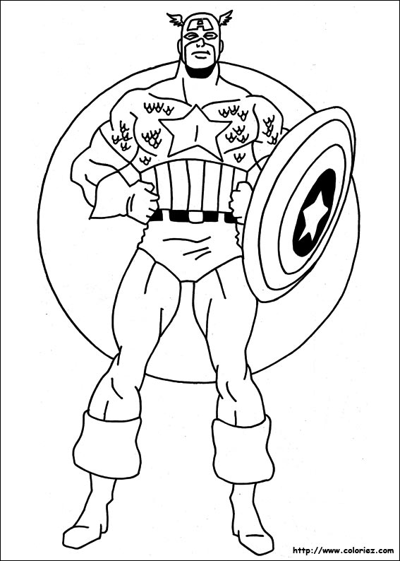 着色页: 复仇者联盟 (超级英雄) #74116 - 免费可打印着色页