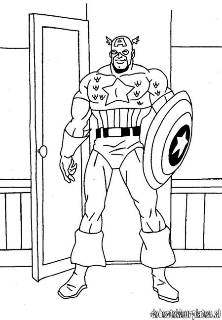 着色页: 复仇者联盟 (超级英雄) #74137 - 免费可打印着色页