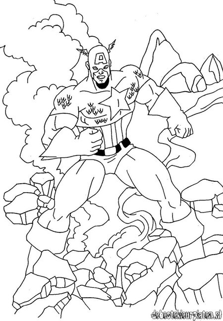 着色页: 复仇者联盟 (超级英雄) #74174 - 免费可打印着色页