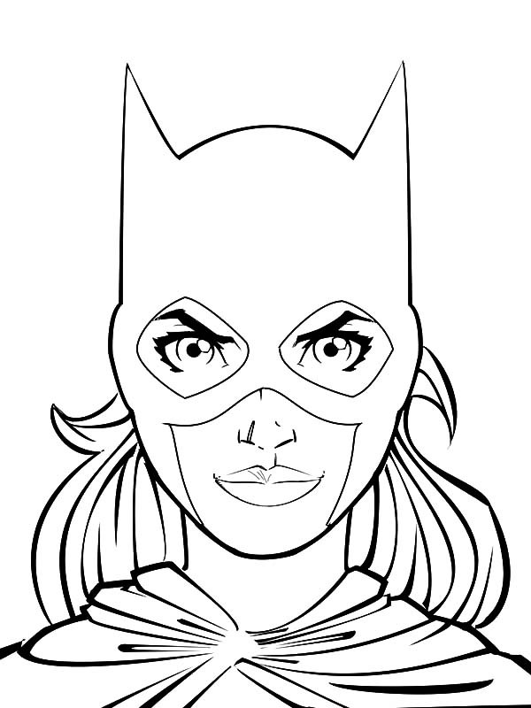 着色页: 蝙蝠女 (超级英雄) #77773 - 免费可打印着色页