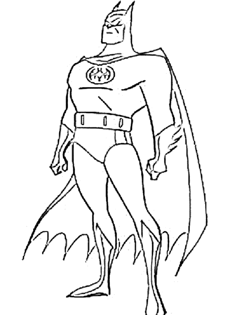 着色页: 蝙蝠侠 (超级英雄) #76825 - 免费可打印着色页