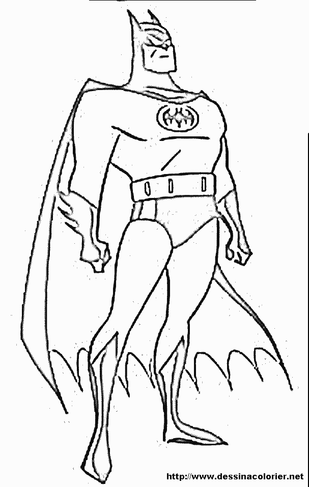 着色页: 蝙蝠侠 (超级英雄) #76826 - 免费可打印着色页