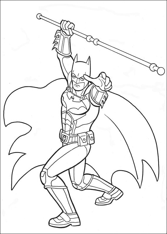 着色页: 蝙蝠侠 (超级英雄) #76844 - 免费可打印着色页