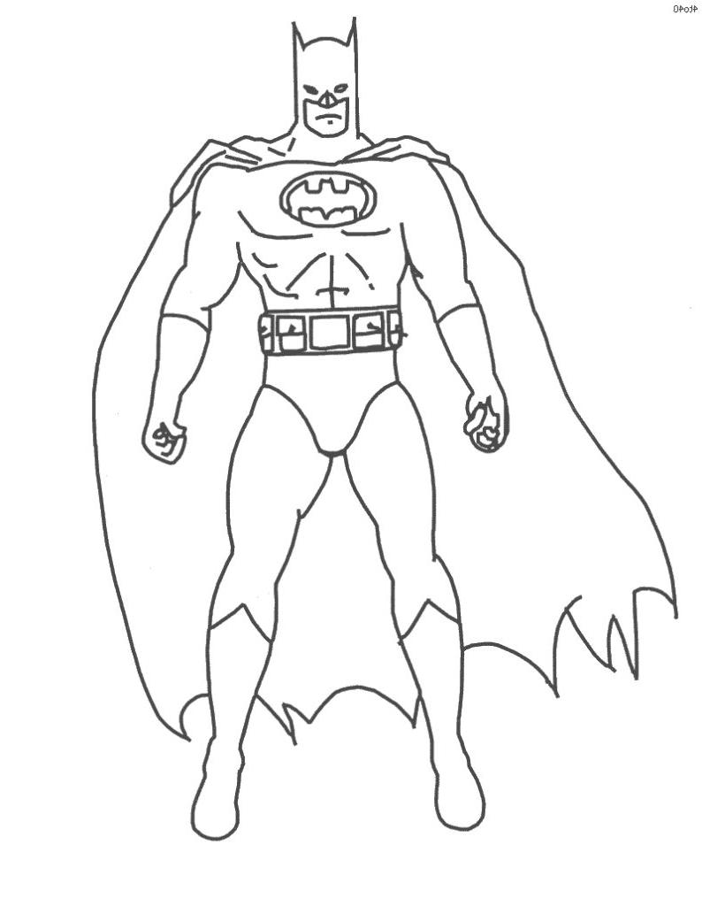 着色页: 蝙蝠侠 (超级英雄) #76880 - 免费可打印着色页