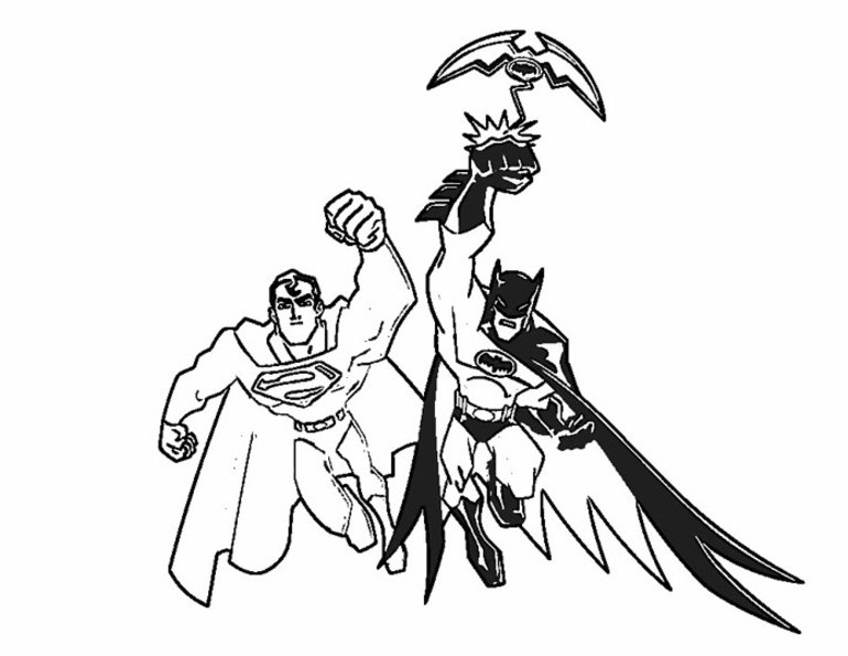 着色页: 蝙蝠侠 (超级英雄) #76895 - 免费可打印着色页