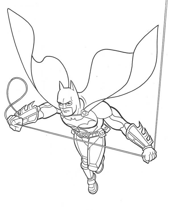 着色页: 蝙蝠侠 (超级英雄) #76899 - 免费可打印着色页