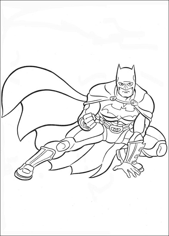 着色页: 蝙蝠侠 (超级英雄) #76910 - 免费可打印着色页