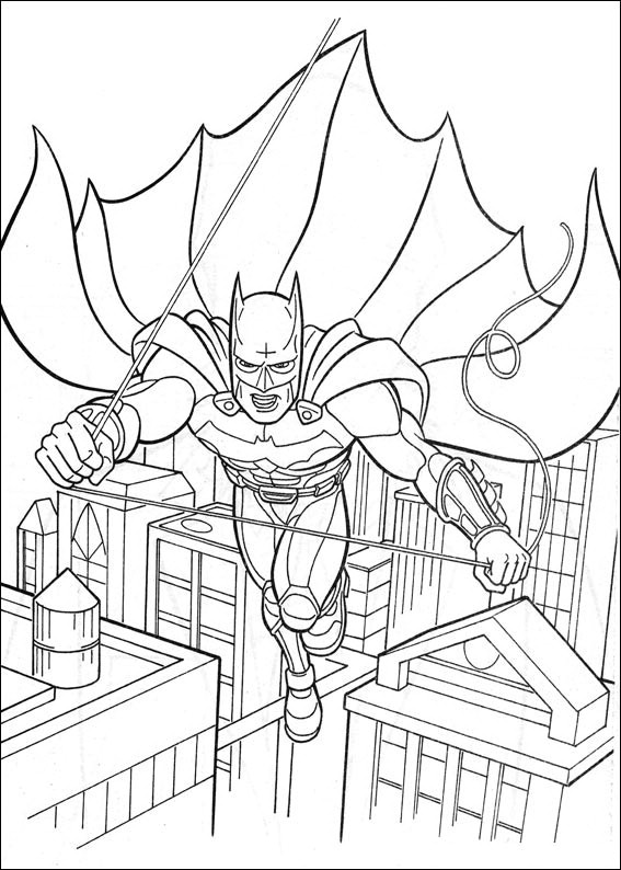 着色页: 蝙蝠侠 (超级英雄) #76934 - 免费可打印着色页
