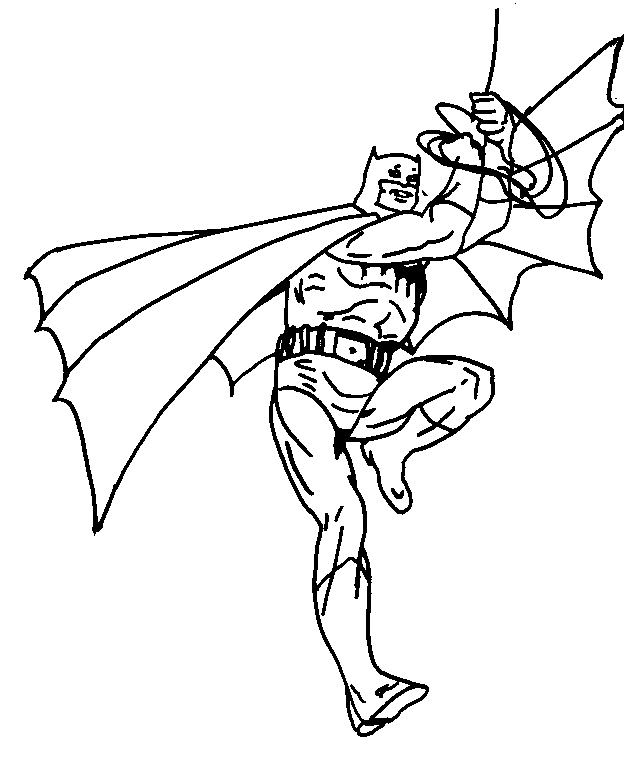 着色页: 蝙蝠侠 (超级英雄) #77029 - 免费可打印着色页