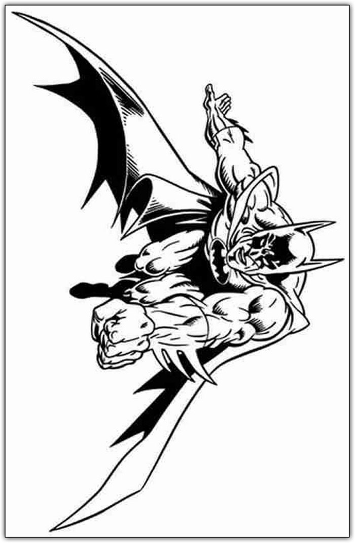 着色页: 蝙蝠侠 (超级英雄) #77051 - 免费可打印着色页
