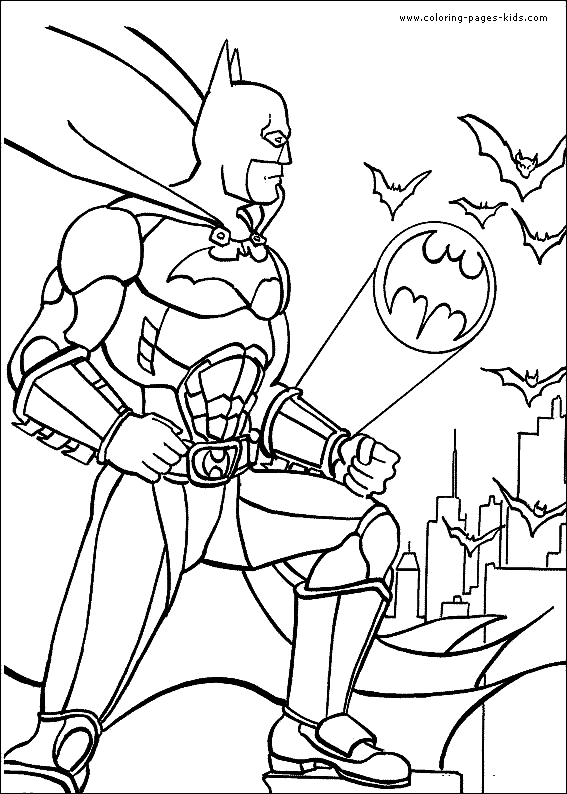 着色页: 蝙蝠侠 (超级英雄) #77104 - 免费可打印着色页