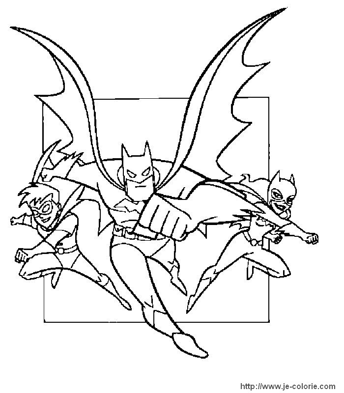 着色页: 蝙蝠侠 (超级英雄) #77112 - 免费可打印着色页