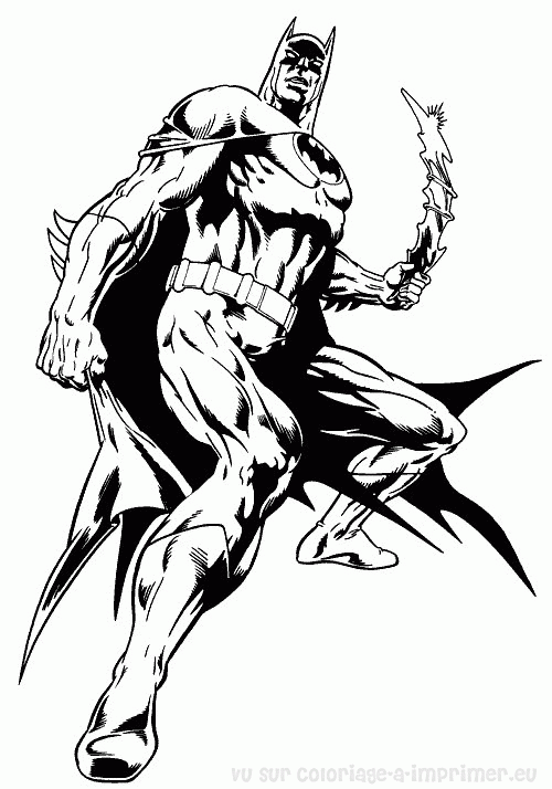 着色页: 蝙蝠侠 (超级英雄) #77115 - 免费可打印着色页