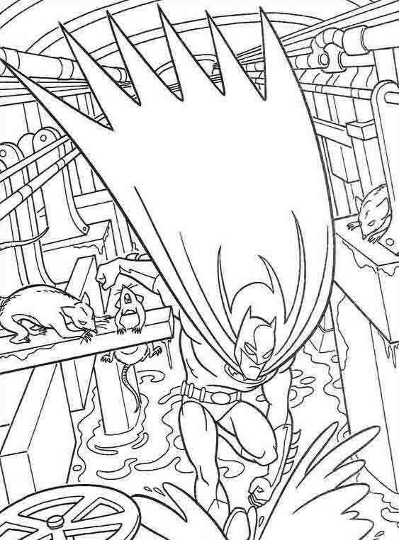 着色页: 蝙蝠侠 (超级英雄) #77139 - 免费可打印着色页
