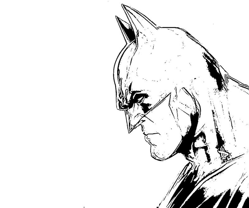 着色页: 蝙蝠侠 (超级英雄) #77146 - 免费可打印着色页