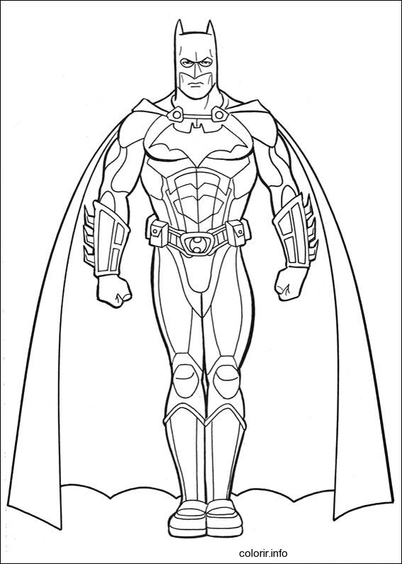 着色页: 蝙蝠侠 (超级英雄) #77156 - 免费可打印着色页