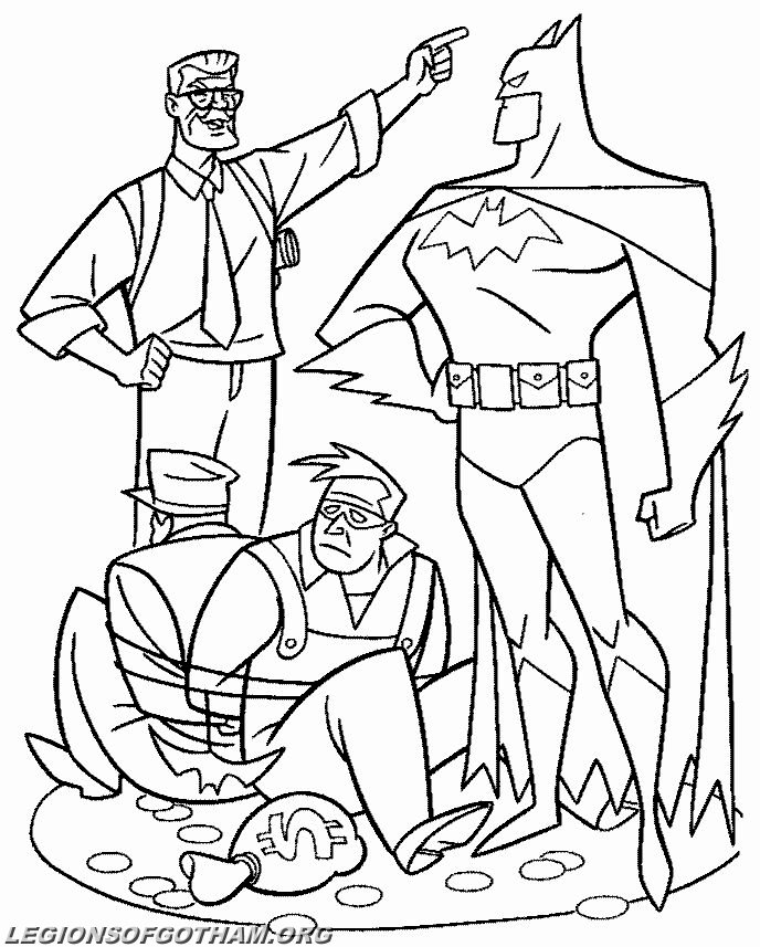 着色页: 蝙蝠侠 (超级英雄) #77178 - 免费可打印着色页