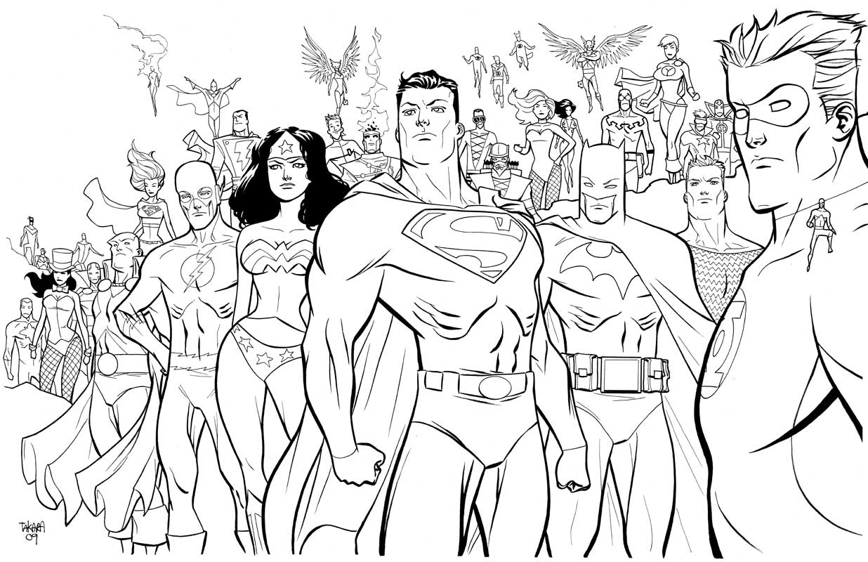 着色页: DC漫画超级英雄 (超级英雄) #80122 - 免费可打印着色页