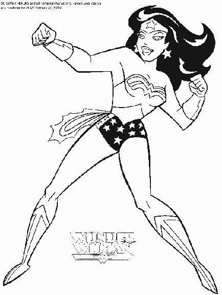 着色页: DC漫画超级英雄 (超级英雄) #80124 - 免费可打印着色页
