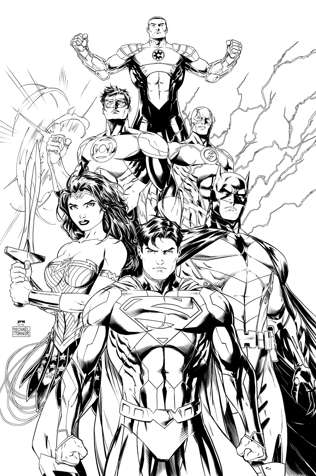 着色页: DC漫画超级英雄 (超级英雄) #80173 - 免费可打印着色页