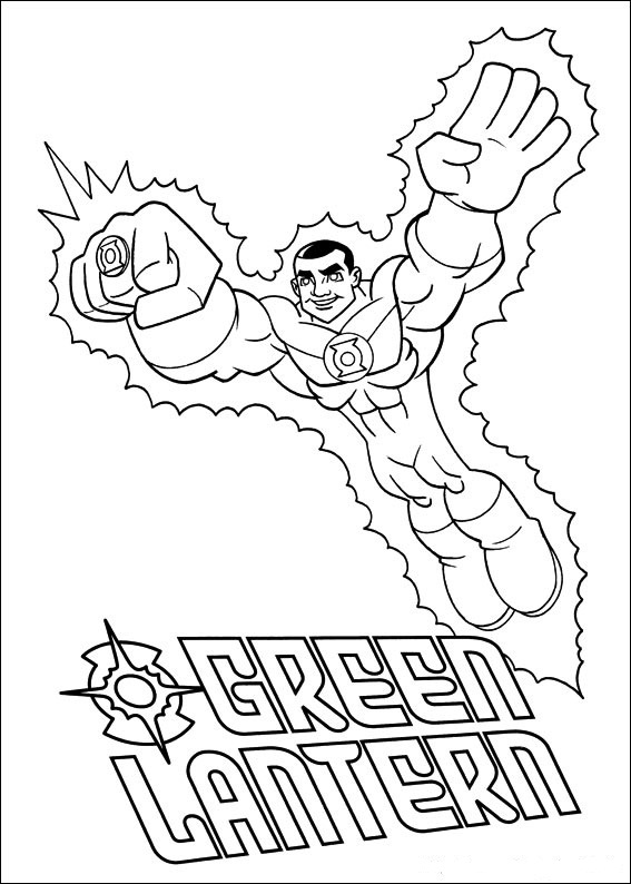 着色页: DC漫画超级英雄 (超级英雄) #80197 - 免费可打印着色页