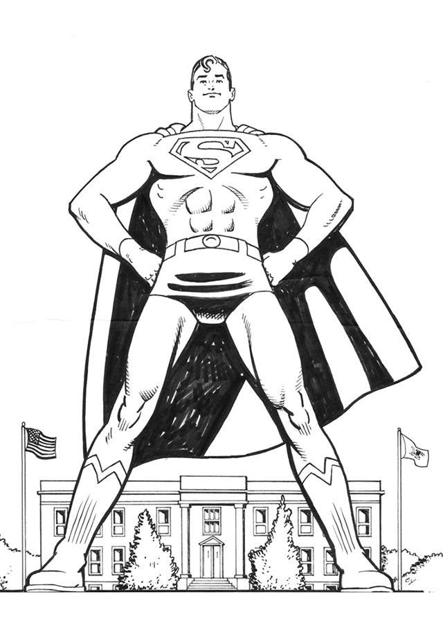 着色页: DC漫画超级英雄 (超级英雄) #80292 - 免费可打印着色页