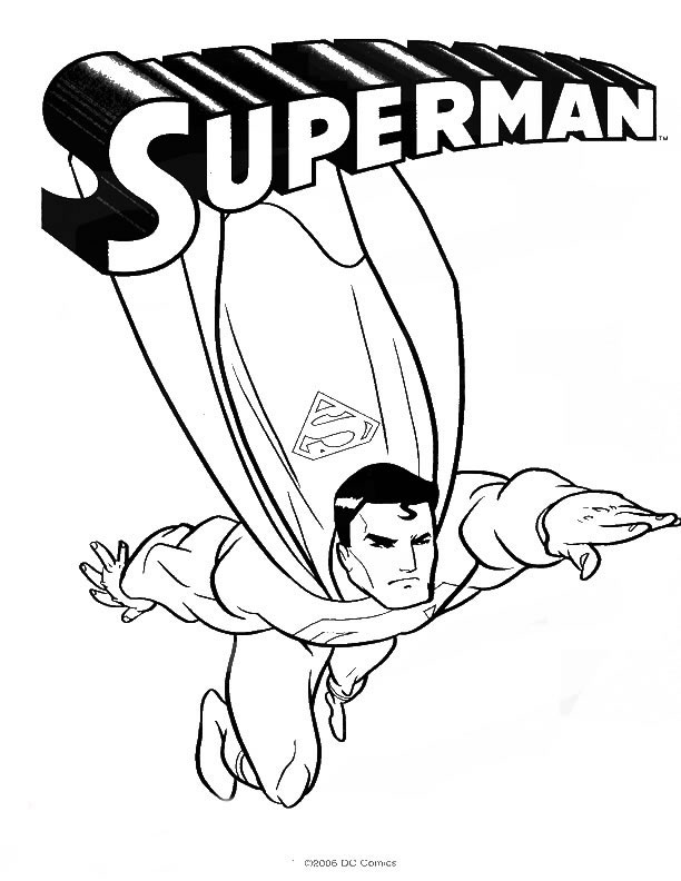 着色页: DC漫画超级英雄 (超级英雄) #80370 - 免费可打印着色页