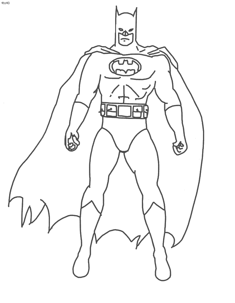 着色页: DC漫画超级英雄 (超级英雄) #80381 - 免费可打印着色页