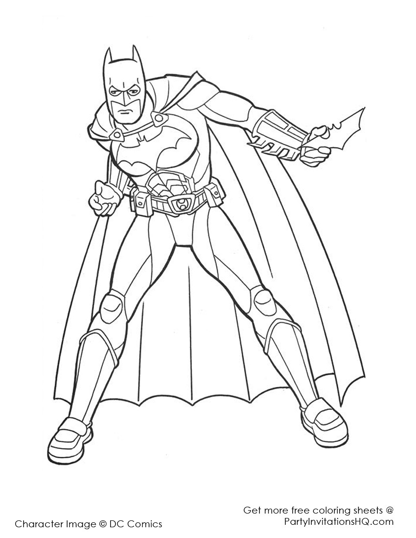 着色页: DC漫画超级英雄 (超级英雄) #80382 - 免费可打印着色页
